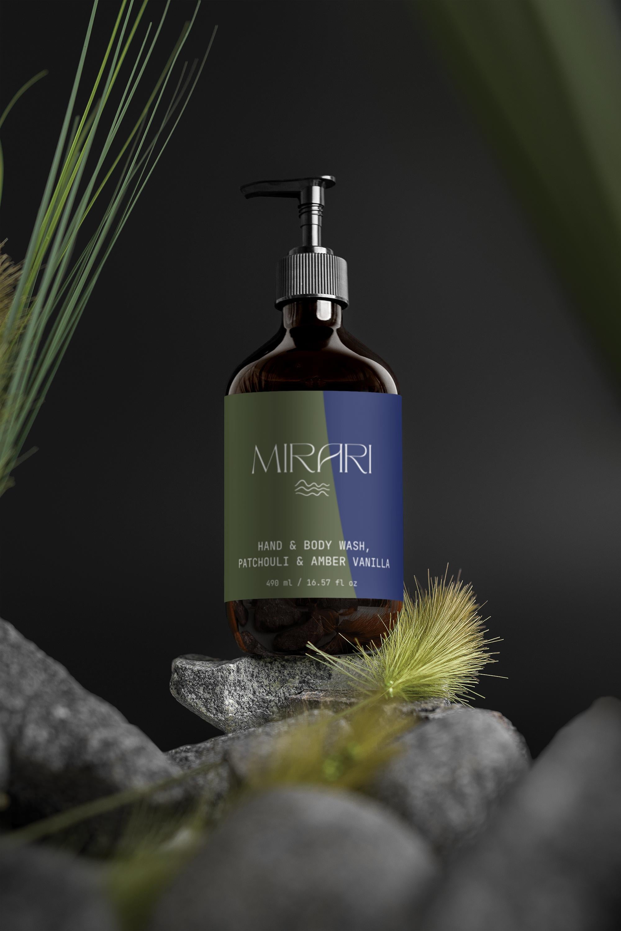 Hand & Body Wash, Patchouli & Amber Vanilla