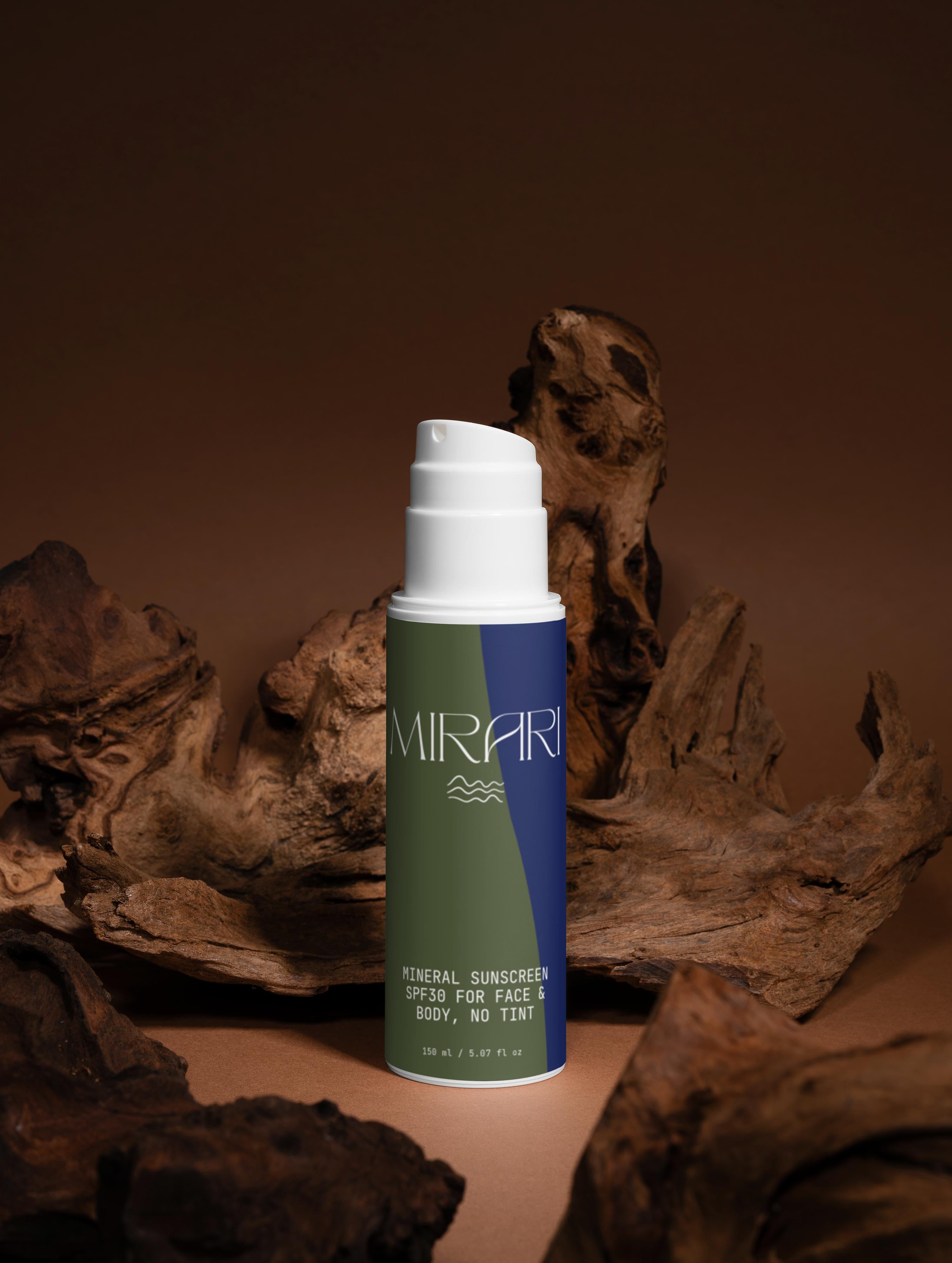 Mineral Sunscreen SPF30 for Face & Body, no tint